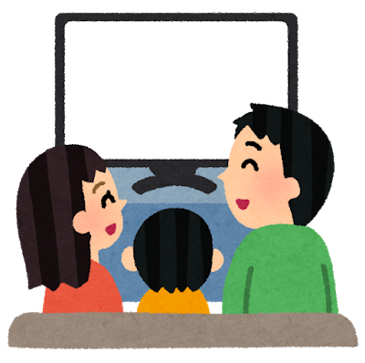 テレビ鑑賞の写真